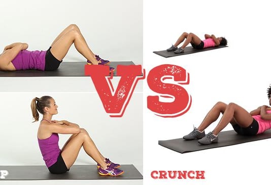 So sánh 2 bài tập bụng Crunch và Sit Up, bạn nên tập bài nào thì tốt hơn Phân biệt giữa 2 bài tập bụng Crunch và SIt Up